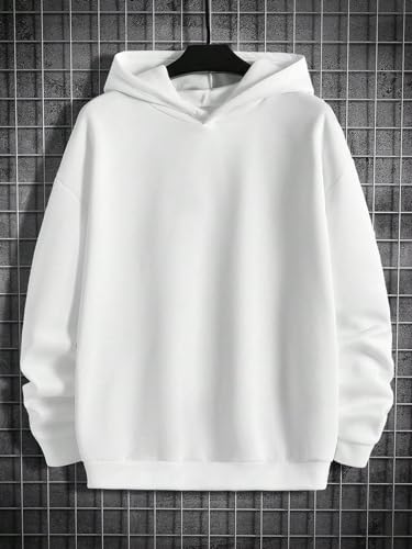 Floerns Men's Graphic Print Long Sleeve Hooded Neck Drop Shoulder Sweatshirt2