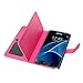 Galaxy S7 Case, S7 Case, TabPow 9 Card Slot Series - Wallet Folio PU Leather Case Cover with Detachable Magnetic Hard Case for Samsung Galaxy S7, Pink
