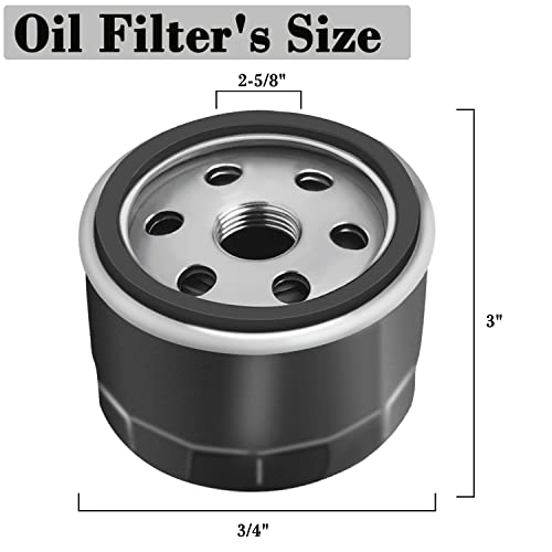 12 050 01-S Oil Filter Replacement For Kohler Engine Lawn Mower Tractor,  Cub Cadet, Craftsman, Troy Bilt, Toro, Gravely, Part No. - 12 050 01-S1, Kh-12-050-01, 12-050-08, Kh-12-050-08 1 Pack #TOP1