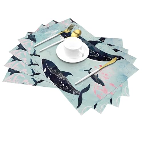 Set de table lavable anti tache et anti glisse PVC lot de 6 - 4