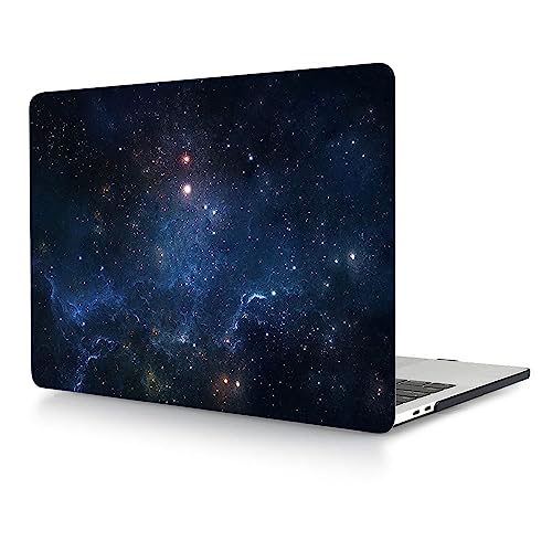 Coque MacBook Pro 14 M1 M2 M3 ventilée et étui rigide mat galaxie