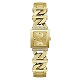G-Link en acier inoxydable GUESS, Montre pour Femme de 20,8 mm, Cadran doré G-Link, boîtier doré, Tonalité doré/Ton doré/Champagne, Classique