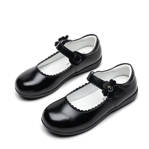 IWIHMIV Girls School Flat Flower Wedding Party Shoes Comfortable Formal Dress Non Slip Mary Jane Walking Shoes2