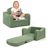 aodisman Thick Comfy Toddler Chair and Couch for Kids,2-in-1 Kids Couch for 1-3 Years...