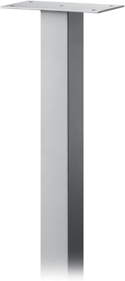 4385SLV Standard Pedestal In-Ground Mounted for Roadside Mailbox, Mail Chest and Mail Package Drop, Silver
