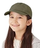 [ORNERTE] 選べる深さとサイズ キッズ レディース キャップ 帽子 小さいサイズ UVカット洗濯 OLIVE(浅め) 54～57cm