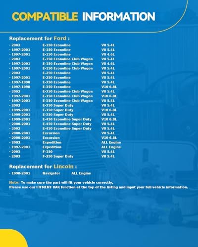 Image of PHILTOP 58149 AC Compressor with Clutch Fit for Ford E-150 /E-250 /E-350 Econoline, E-350 Super Duty, E-450 Econoline Super Duty, Expedition, Navigator, Air Conditioning Compressor