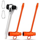 Frienda Chainsaw Maintenance Tool Kit Including 3 Chainsaw T Bar Wrench 13 by 19 mm with 2 Hook Replacement Combination Screwdriver and Wrench Tool for Saws Chains Nuts Plug for Foresters