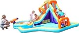 Castillo Hinchable Tobogán de Agua Inflable, Castillo Hinchable para niños con Ventilador, casa de Castillo Hinchable para niños, Juego al Aire Libre,...
