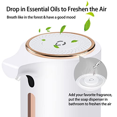 Soap Dispenser Automatic Rechargeable Soap Dispenser 10Oz/300Ml Touchless Sensor Foaming Soap Dispenser Pump, Hands Free 3 Level Adjustable Hand Soap Dispenser For Bathroom Kitchen #TOP1