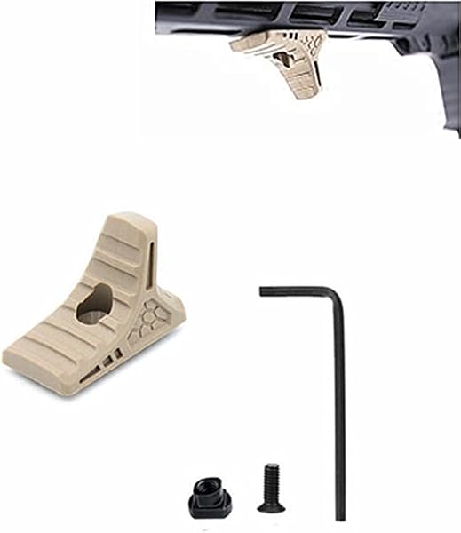 ナイロンポリマー製 ミニハンドストップ M-Lok Keymod 両対応タクティカルミニハンドストップ 軽量 (ブラック) - 5