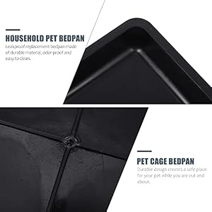 Totority Replacement Tray for Dog, Crate Pans 2Pack Rabbit Dog Bedpan Cage Accessories Pet Potty Pet Supplies Cat Tray Totority Replacement Tray for Dog, Crate Pans 2Pack Rabbit Dog Bedpan Cage Accessories Pet Potty Pet Supplies Cat Tray