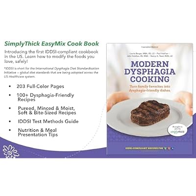 SimplyThick EasyMix Dysphagia Care Bundle | Includes 500mL Simply Thick Gel Thickener Bottle with Pump and Modern Dysphagia Cookbook with Recipes for those with Dysphagia & Swallowing Disorders