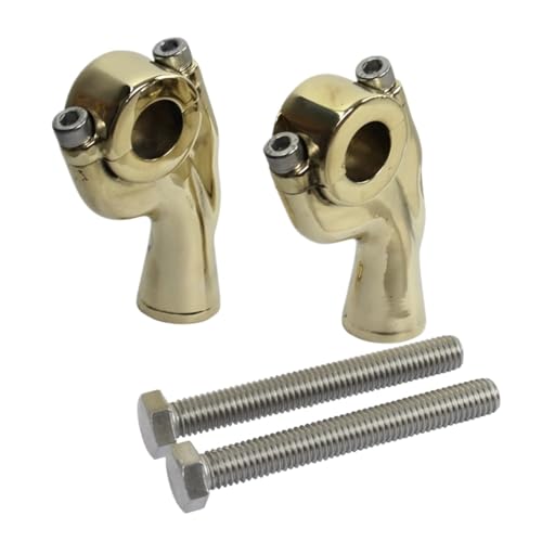 Rehausseur guidon 22mm laiton brut pour une position Custom personnalisée