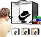 VAYOTOY Fotobox Lichtzelt Fotostudio, Faltbares Lichtbox Fotostudio Kit mit 120 dimmbare LED-Lichter,CRI >95, 3000K-5600K, 6 Farbhintergründe für kleine Produkte (30x30x30 cm)