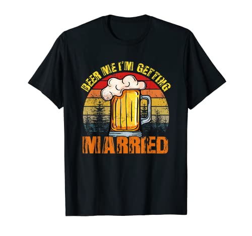 Cerveza retro vintage Me voy a casar divertida Camiseta