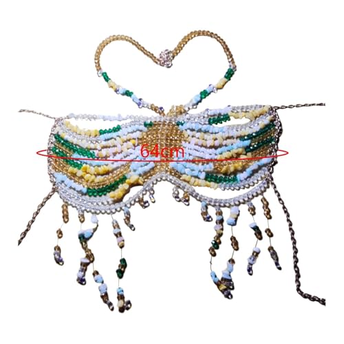 Enakshi Women Body Chain Bra Body Jewelry for Concerts Costume Accessories Nightclub|Clothing, Shoes & Accessories | Womens Clothing | Tops & Blouses Deal