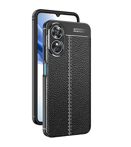 LIUZIHAN Coque pour Oppo A17. Conception de Manchon en Silicone Souple et Mince, Antichoc et Durable, Coque Etui pour Oppo A17.(Noir) Cover