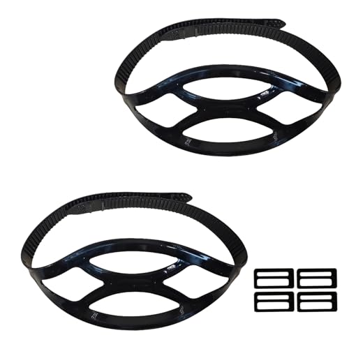 57lilina 1Pcs Universal Silicone Replacement Scuba Mask Strap, Black Dive Mask Strap, Swimming Goggles Glasses Head Band Parts Accessories for Diving Swim Snorkel