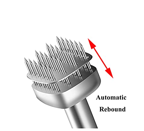 Aliglow 304 Stainless Steel Meat Tenderizer Needle Meat Hammer Mallet Tool Pounder For Tenderizing And Pounding Steak, Beef Pork Chicken Bbq And Poultry #TOP2