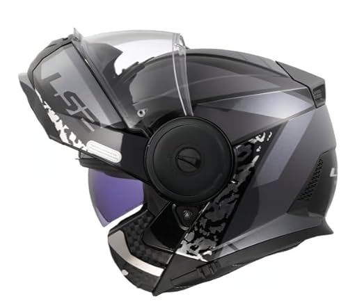 Casco Modular LS2 FF902 Scope II Oxyd Black / Titanium – Incluye Pinlock Antivaho – Doble Homologación P/J – Ligero y Seguro ECE (M 57/58) ⭐