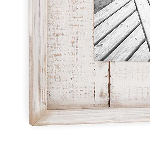 Barnyard Designs 8X10 Rustic Picture Frame 8X10 Frame Distressed Wood Picture Frame, Farmhouse Picture Frame, Rustic Frame Vertical Or Horizontal Display, Tabletop Wall Hanging Farmhouse Frame, White #TOP7