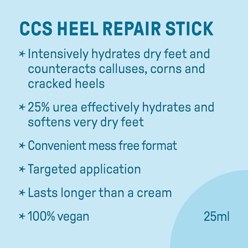 CCS Heel Repair Stick for very dry feet and cracked heels - 25% Urea effectively hydrates and softens dry feet 25ml - Image 2