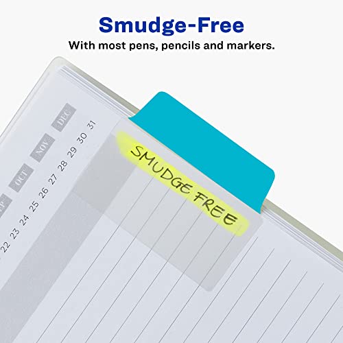 Image of Avery Multiuse Ultra Tabs, 2 inch x 1.5 inch, 2-Side Writable, Red /Blue /Green, 24 Repositionable Tabs (74754)