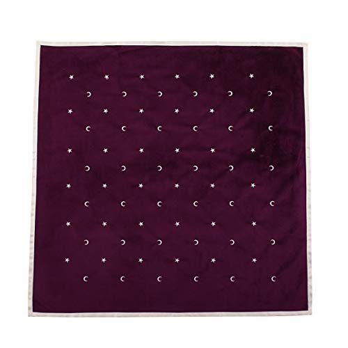 BLESSUME Tarot obrus ołtar wrodzenie Wicca aksamitny materiał z etui tarot (fioletowy)