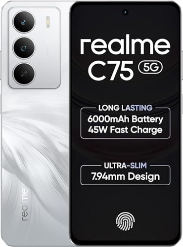 Image of realme C75 (Lily White, 6GB RAM, 128GB Storage)