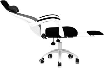 Desk Chair Work Chair Computer Chair Office Chair with Breathable Mesh Computer High Back Desk Chair Swivel Recliner Chair Adjustable Lumbar Support Ergonomic Ergonomic O,White+Black