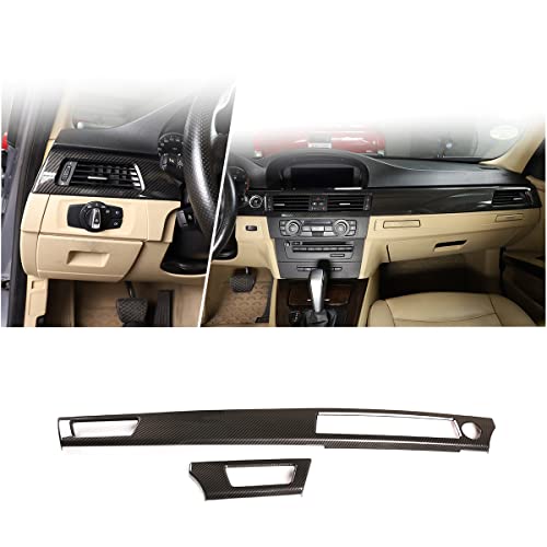 Yiwang Abs Carbon Fiber Car Interior Dashboard Panel Cover Trim Decoration Stickers For Bmw 3 Series E90 2005-2012 Auto Accessories #TOP19