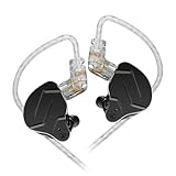 ゲーミングイヤホン シングルダイナミックデュアルチャンバードライバー搭載 1DDインイヤーモニター 着脱式2Pinコネクター 低音増強迷路キャビティ設計 | HIFIイヤホン 3.5mm端子(黒)