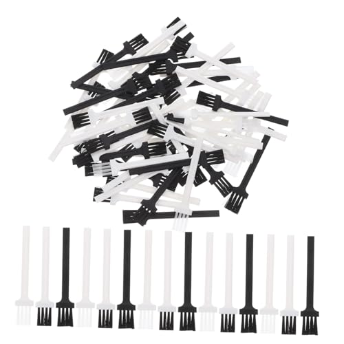 PAMINGONO 60 Pièces Brosse De Nettoyage De Rasoir Auto Tondeuses Fil pour Le Nettoyage Rasoir Électrique pour Femme De Maquillage pour Brosse à Joint Clavier Plumeau Plastique