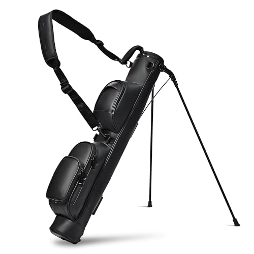 UNIHIMAL Small Par 3 Golf Bag Lightweight Synthetic Leather