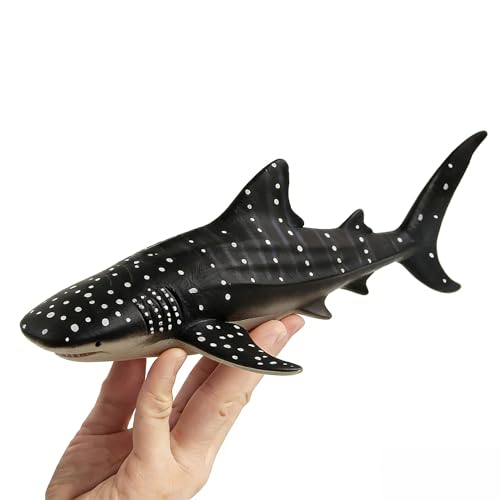 Image of SmilerSmile 10.6 inch Whale Shark Figurine Plastic Sea Creature Toy for Toddlers