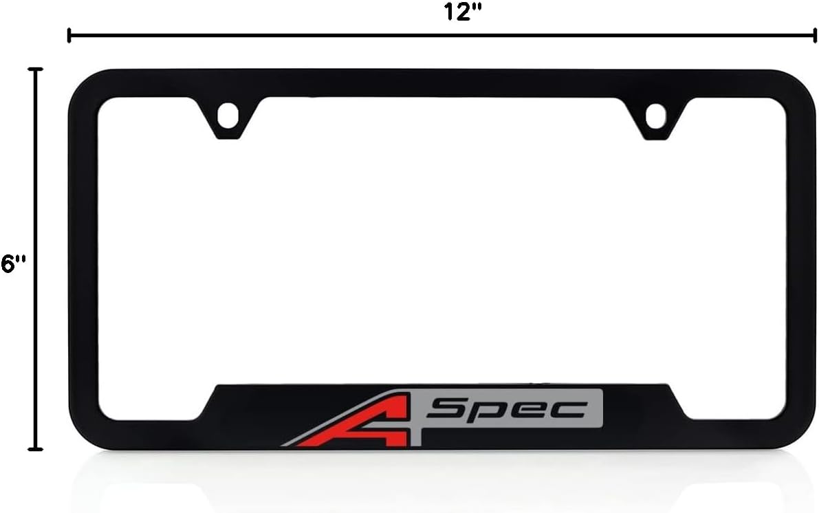 ACURA TLX A-SPEC License Plate Frame - UV Printed ON Plastic