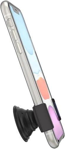 Miniatura 9 de PopSockets - Agarre para teléfonos y fundas, agarre deslizable para teléfono con soporte expandible, bordes cuadrados, tejido de carbonita negra