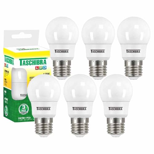 Kit 6 Lâmpada Led Tkl 30 4,9w E27 3000k Taschibra