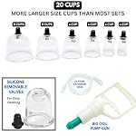 Cupping Warehouse Pro Vacuum Cupping Set, 20 Polycarbonate Cups + Pump - Image 5