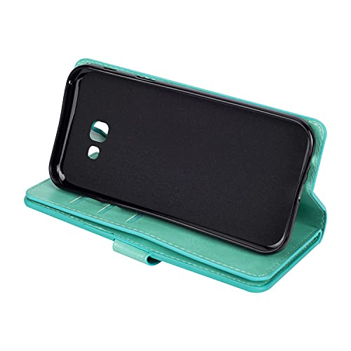 Capas protetoras para smartphone para Samsung Galaxy A7 2017, capa tipo carteira de couro magnética