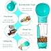 Go2Chai Dog Water Bottle Portable 4 in 1 Pet Travel Bowl 10oz Water Dispenser Dog Walking Accessories for Dogs Cats Camping Hiking Food Bowls with Garbage Bag