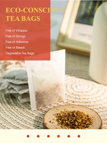 GLDNT Organic Rosehips Tea Bags, Organic Rose Hips, Fruity Flavor and Aroma, Caffeine Free, 100 Count