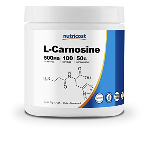 Nutricost L-Carnosine Powder 50 Grams (100 Servings) - Non-GMO
