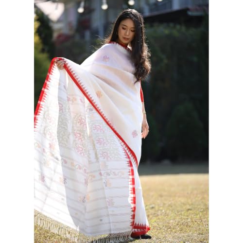 weaverootsbymedhabati red mulberry silk saree in mulberry silk – image 3