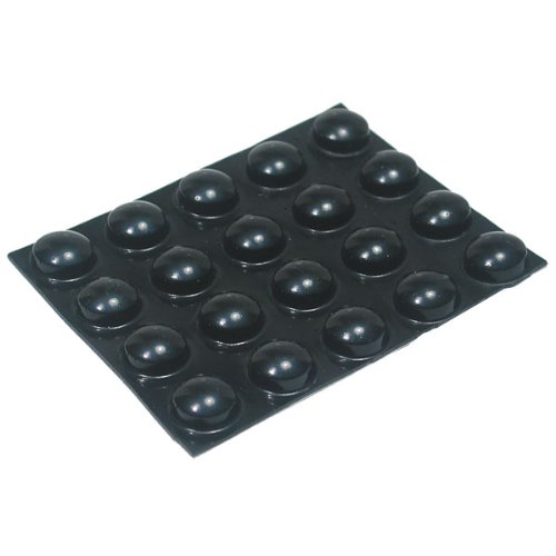 20 Small Black Bump Dots – Self-Adhesive Tactile Locator Dots for Blind & Low Vision – Round Markers for Keyboards, Remotes, Phones, Appliances – 0.25" x 0.079" – Accessibility Aid