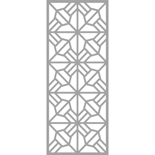 Image of 31 3 /8 inchW x 79 3 /8 inchH x 3 /8 inchT Auburn Decorative Fretwork Wall Panels in Architectural Grade PVC