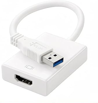 USB HDMI Converter Adapter, USB 3.0, 5 Gbps, High Speed, 1080P Compatible, USB HDMI Cable, Simultaneous Audio Output, Built-in Driver, Easy to Use, HDMI Conversion, USB Adapter, Mirror Mode/Extension