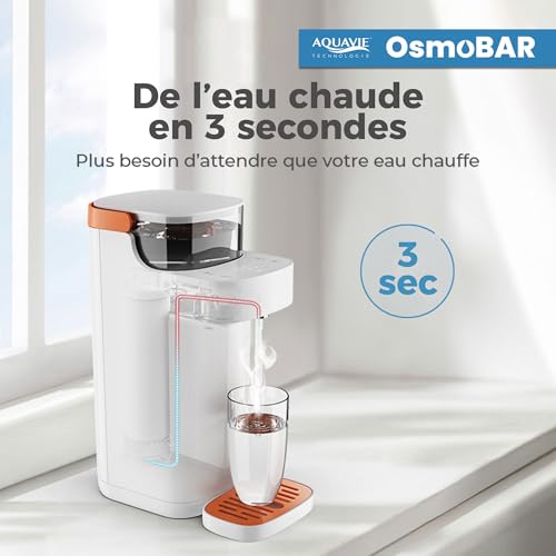 Fontaine à eau chaude OsmoBAR purificateur ultrafiltration contre goût chlore