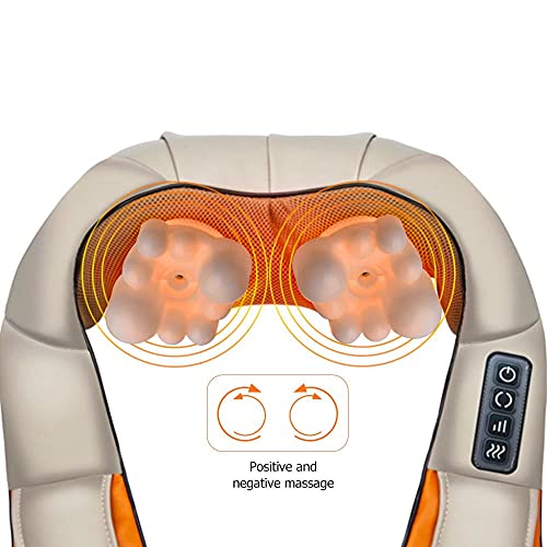 Colete Massageador Terapêutico Aquecimento Shiatsu Pescoço Ombros Cervical + Mochila CBRN17799 - Com